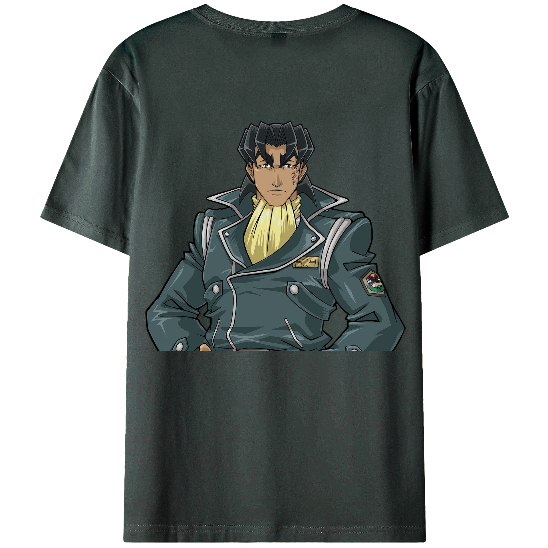 （画像用） 遊☆戯☆王 Yu-Gi-Oh! 綿100％ メンズ半袖Tシャツ（バックプリント） 通気性